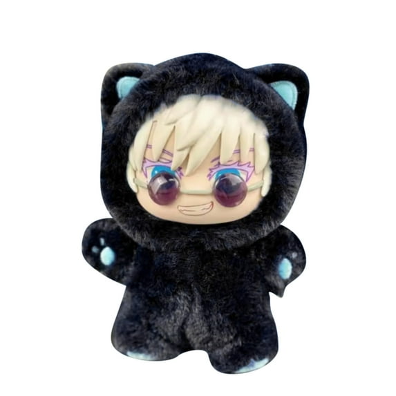 RjnShan Jujutsu Kaisen Cat Ear Series Plush Toys 5.1" Collectible Jujutsu Stuffed Animals Birthday Gifts for Fans