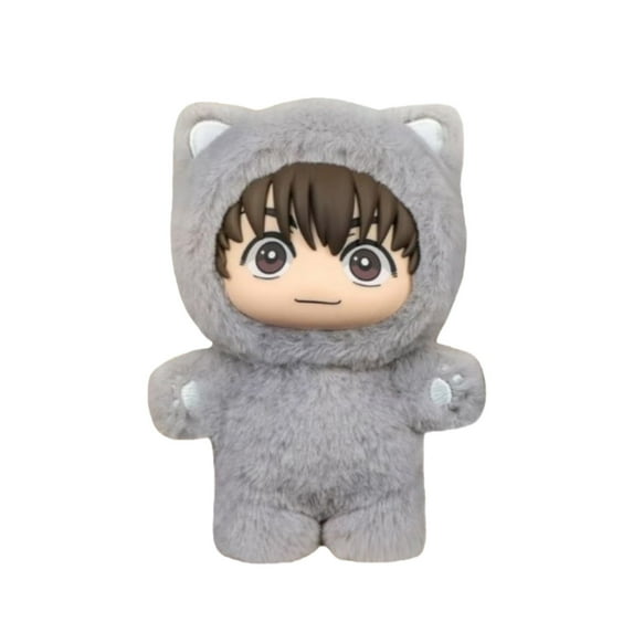 RjnShan Jujutsu Kaisen Cat Ear Series Plush Toys 5.1" Collectible Jujutsu Stuffed Animals Birthday Gifts for Fans