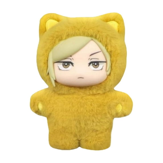 RjnShan Jujutsu Kaisen Cat Ear Series Plush Toys 5.1" Collectible Jujutsu Stuffed Animals Birthday Gifts for Fans