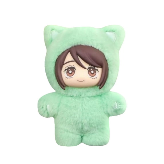 RjnShan Jujutsu Kaisen Cat Ear Series Plush Toys 5.1" Collectible Jujutsu Stuffed Animals Birthday Gifts for Fans