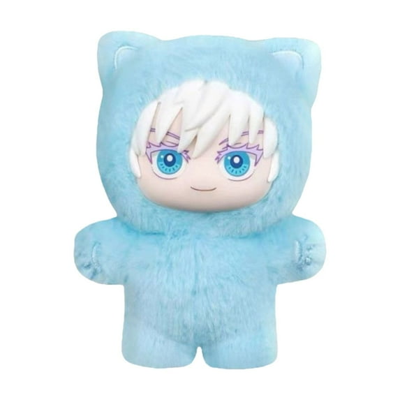 RjnShan Jujutsu Kaisen Cat Ear Series Plush Toys 5.1" Collectible Jujutsu Stuffed Animals Birthday Gifts for Fans