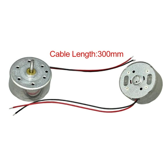 Rk-300C Rf-300Ca-12350 Dc 1.5V-6V 9000Rpm Mute 24Mm Round Spindle Motor Precious Metal Brush Engine Diy Solar Power Toy Model 300Mm