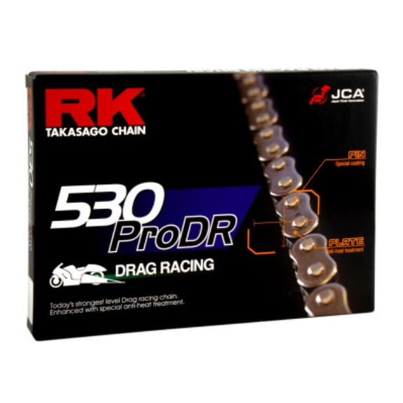 Rk 530PRODR-130 530 Pro DR Drag Racing Chain - 130 Links