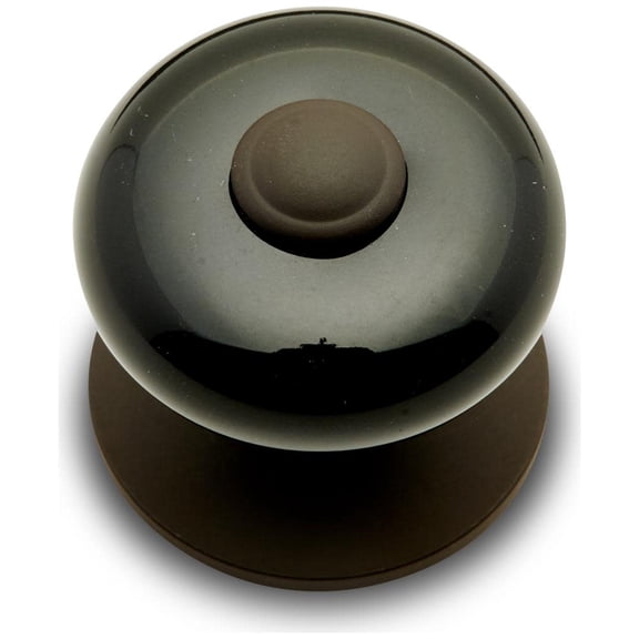 Rk International CK 313 RB Porcelain 1-1/4" Round Classic Flat Mushroom Cabinet Knob -