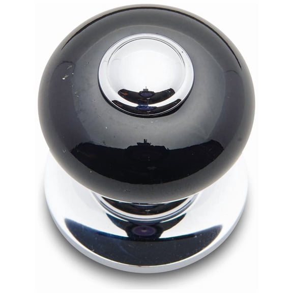 Rk International CK 318 Porcelain 1" Round Classic Flat Mushroom Button Top Cabinet Knob -