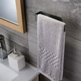 thumbnail image 1 of Rkxzt 1 Pack Adhesive Hand Towel Holder, Sticky Towel Bar Towel Holder Wall Mounted, Stainless Steel Kitchen Towel Holder Hand Towel Rack for Bahtroom Hotel RV Kitchen (Black), 1 of 7