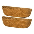 thumbnail image 1 of Rkxzt 2pcs Trough Coco Liner 24 inch Wall Planter Replaceable Coco Liner for Window Box, Fence Flower Baskets, 1 of 2