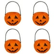 thumbnail image 1 of Rkxzt 4pcs Halloween Pumpkin Candy Bucket 4 Inch Jack O Lantern Candy Basket Supplies Pumpkin Pails with Handle Favor Supplies (orange,4inch), 1 of 6