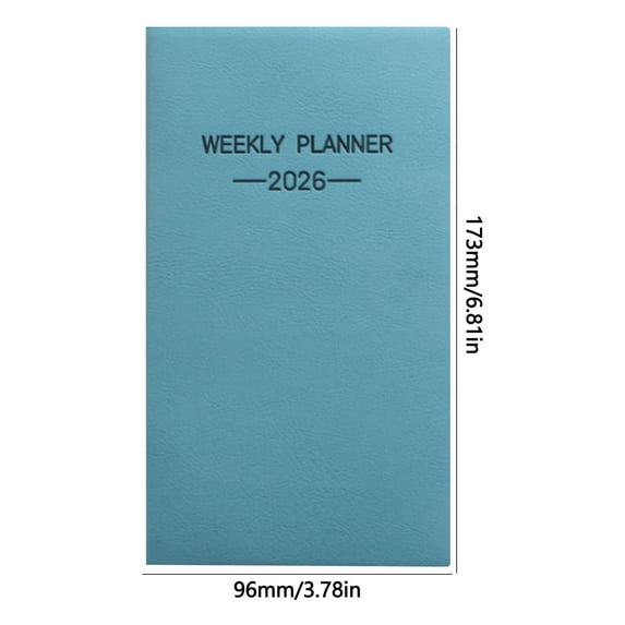 Rkxzt A Notebook,A6 Mini Notebook Organizer Planner 64 Sheets 128 Pages Daily Travel Diary 173x96mm iary Notebook|Paper