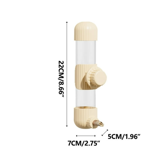 Rkxzt Automatic Water Feeder Automatic Bird Water Feeder Dispenser with Leak-Proof Nozzle 220mL for Small Medium Large Cages Bird Supplies Home