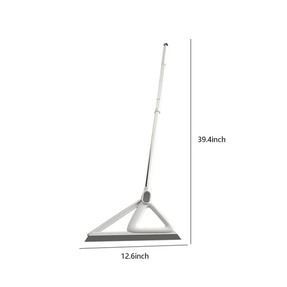 Rkxzt Broom Multifunction Squeegee Besom Floor Sweeper with Detachable Stainless Steel Handle for Liquid Pet Hair Remover 39.37 Inch Household Cleaning