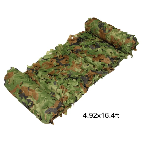 Rkxzt Camouflage Net Woodland Camouflage Netting Mesh Cover Blind for Hunting Camping Outdoor 4.92x6.56ft Polyester Home Decoration|Polyester,Multicolor