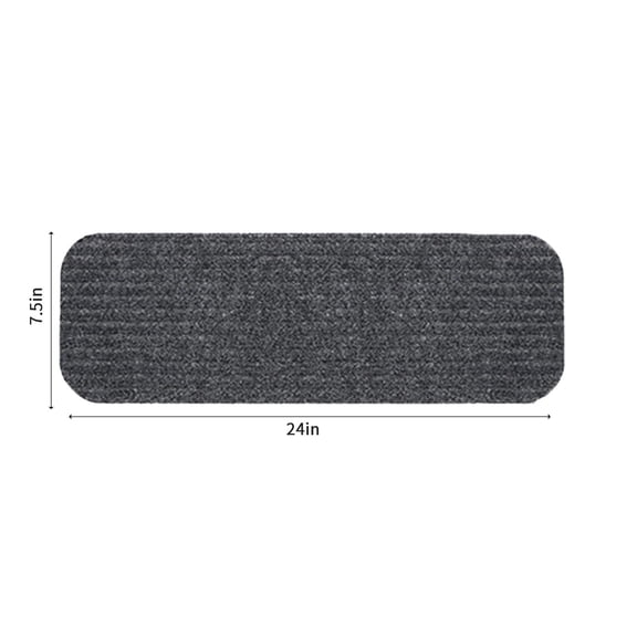 Rkxzt Carpet 4PC RV Step Covers Rug Stair Covers for Mobile Home Gray Polyester 19.49x7.5in Bathroom Suppliesbath|Polyester,Gray