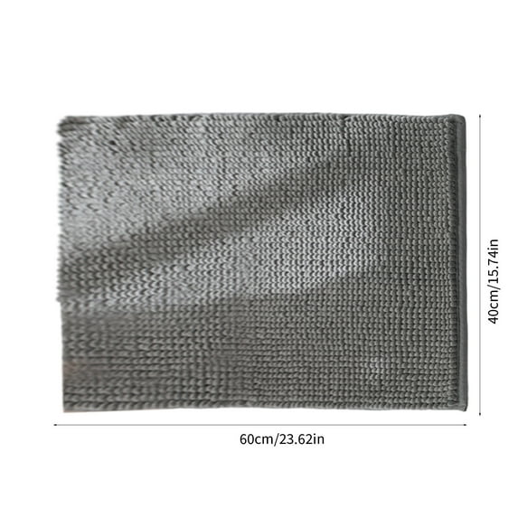 Rkxzt Chenille Rugs Dense Short Pile Chenille Carpet Soft Absorbent Non-Slip Rug 40x60cm Modern Home Flooring Bathroom Suppliesbath|Polyester