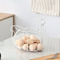 thumbnail image 1 of Rkxzt Chicken-Shaped Egg Basket - Metal Fruit Storage & Kitchen Decor,Decorative Wire Basket for Eggs, 1 of 8