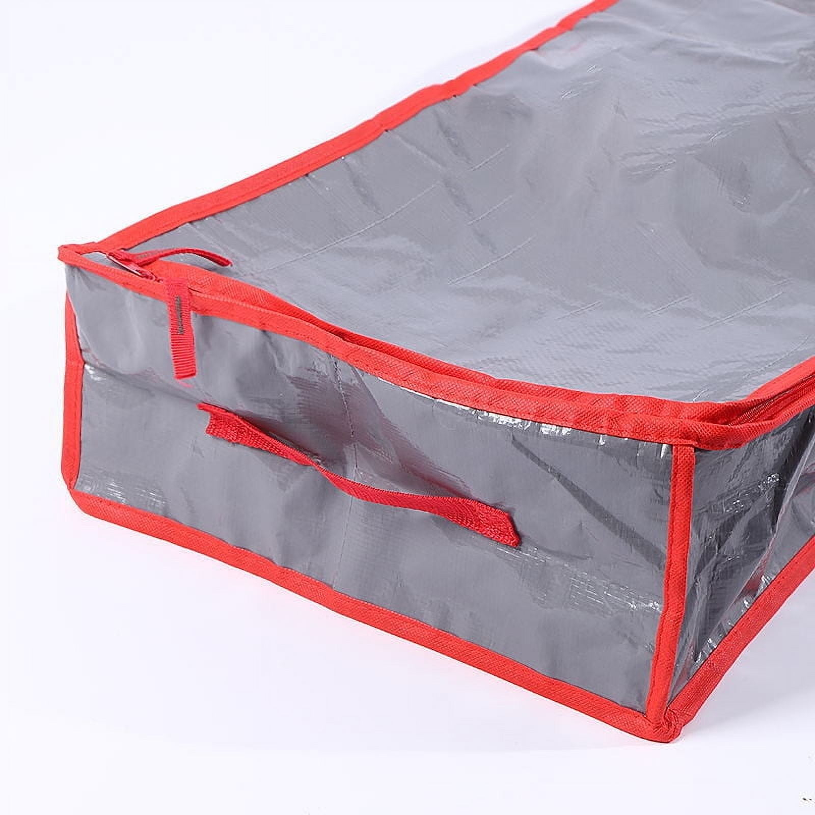 Christmas Wrap Storage Hearth & Harbor Wrapping Paper Storage Container - Christmas Storage Bag With Ribbon Dispenser And Interior Pockets - Gift Wrap Organizer Fits Up To 26 Rolls Of 40" Length