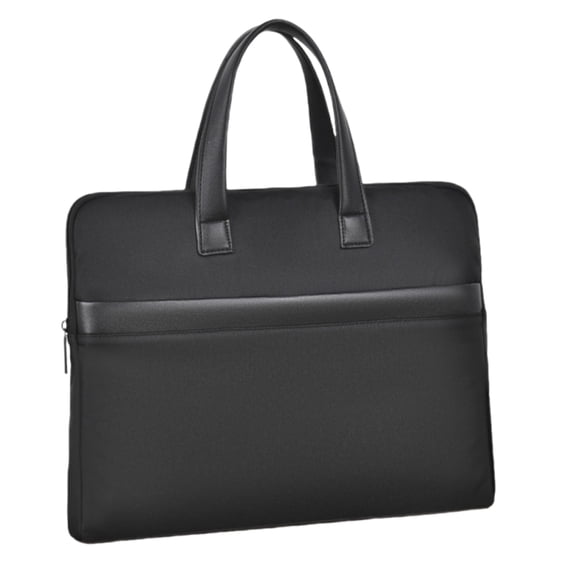Rkxzt Cloth Business Bag Large Capacity Cloth Briefcase Document Bag for Business Meetings 38x30x4cm Black or Gray Storage Organization