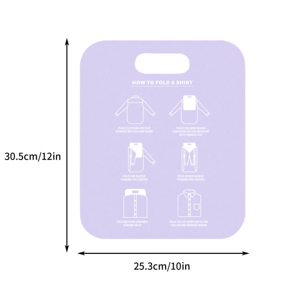 Rkxzt Clothes Folding Board Lazy Clothes Folding Board Automatic Home Shirt Folding Tool with Storage Clip Portable Wardrobe Organizer