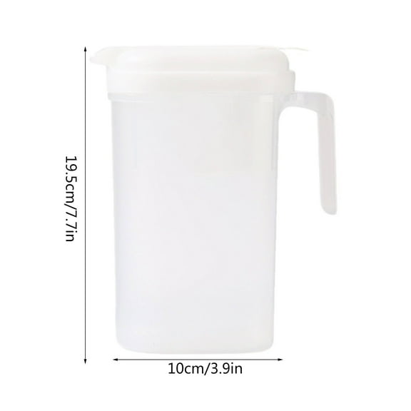 Rkxzt Cold Water Kettle Large Capacity Insulated Water Jug with Spout Leak Proof Lid Cold Hot Beverage Dispenser Kitchen Supplies|Plastic,White