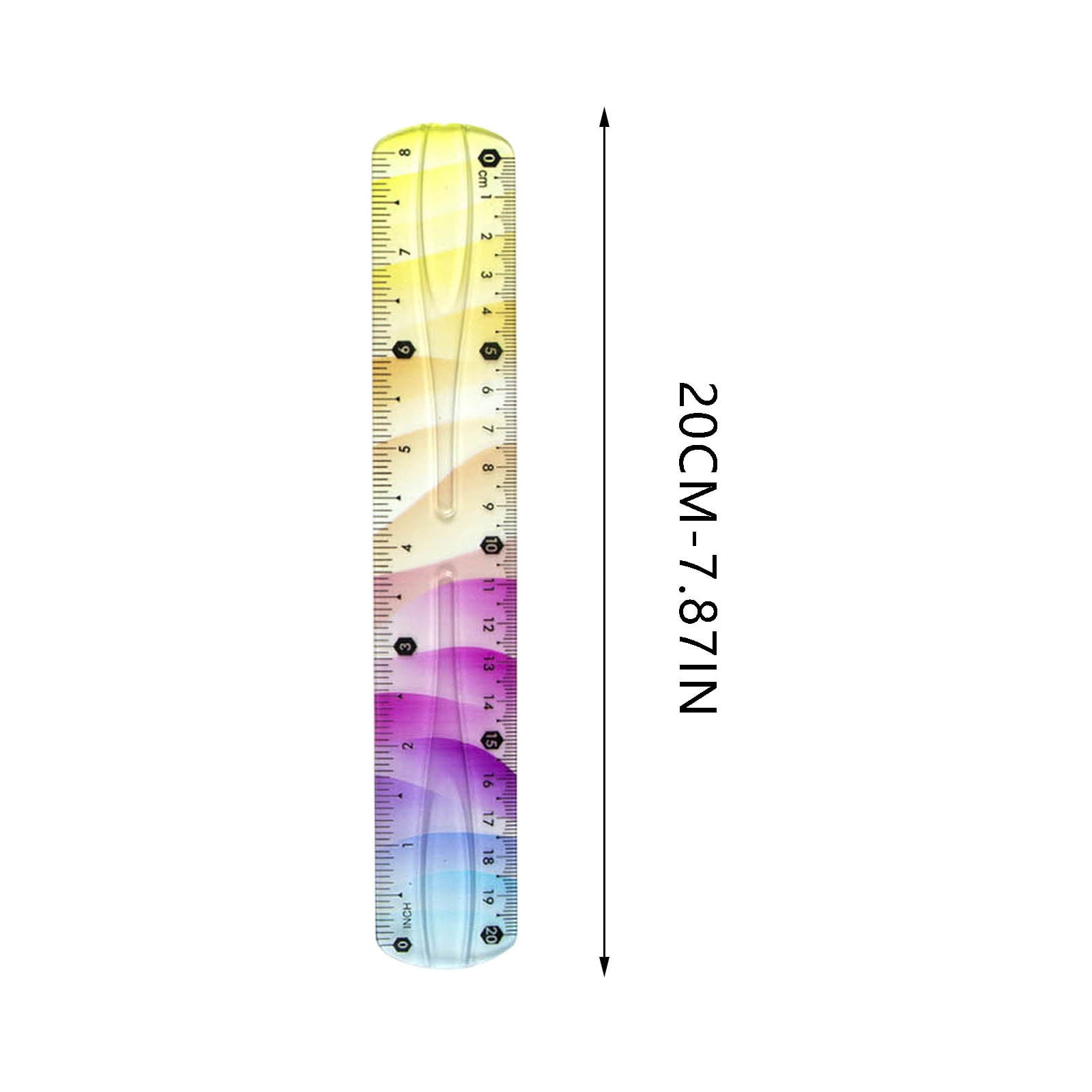 Multi Colored Ruler Rkxzt Colored Ruler,Flexible 20cm Soft Ruler Set with Colorful Plastic ...