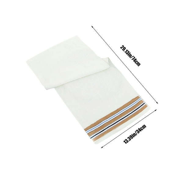 Rkxzt Cotton Square Towel,Plain Cotton Towel Soft Absorbent Face Wash Towel 74x34 cm 29x13 in 1 Count,Blankets Throws