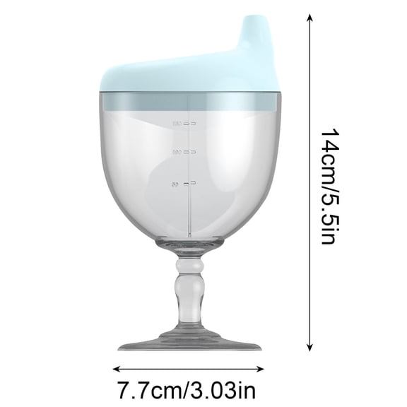 Rkxzt Cup Boy's Sippy Cup Stemware with Spill Proof Design 8oz Plastic Goblet for Toddlers 1 Count Kitchen Supplies|Plastic,D