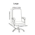thumbnail image 1 of Rkxzt Cushion Solid Color Brushed High Elastic Chair Cover Slipcover for Dining Chairs 1-Pack Stretch Fabric 42-55cm Home Textiles|Polyester,Colorful, 1 of 8