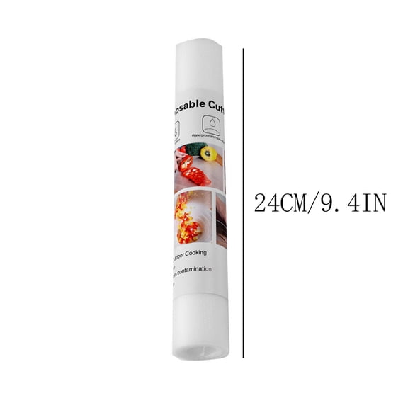 Rkxzt Cutting Board Paper Disposable Chopping Board Paper Kitchen Mat Food Grade Safe Non-Slip Flexible 1 Count Tools/Office|Paper,White