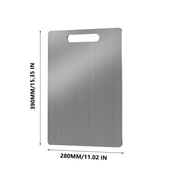 Rkxzt Cutting Board Titanium Cutting Board 12x18"Stainless Steel Kitchen Chopping Board Thickened Non Slip Large Home Garden