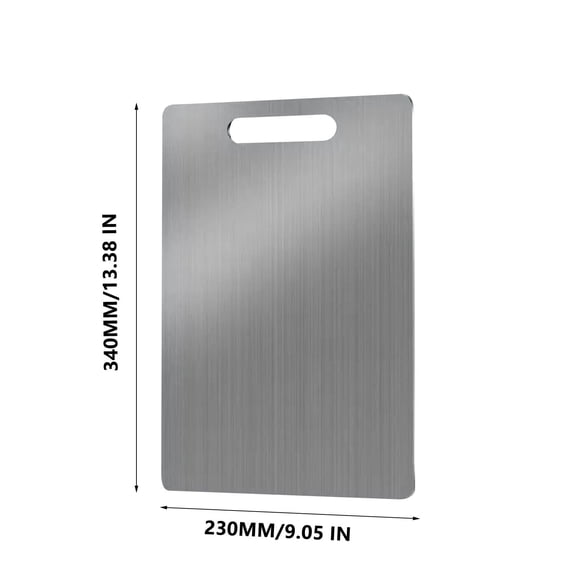 Rkxzt Cutting Board Titanium Cutting Board 12x18"Stainless Steel Kitchen Chopping Board Thickened Non Slip Large Home Garden
