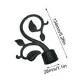 thumbnail image 1 of Rkxzt Decorative Curtain Rod Finials - Set of 2 Leaf-Shaped Ends for 28mm Diameter Rods, 1 of 5