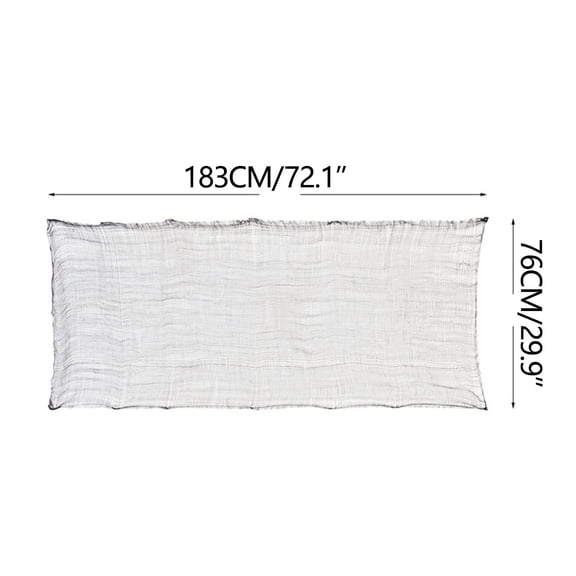 Rkxzt Decorative Gauze Gauze Decoration Cloth 76x183cm White Background Horror Scene DIY Ghost Festival Prop,Home Decor|Cloth,Pure Color