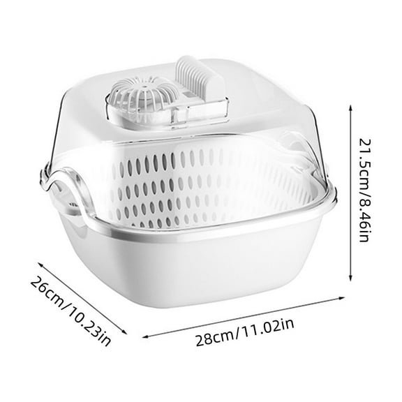 Rkxzt Defrosting Device,4 in 1 Defrosting Tray with Draining Basket Airtight Food Preservation Container Thawing Tray for Kitchen,Kitchen Utensils