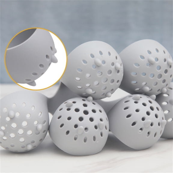 Rkxzt Egg Cooker 4PC Silicone Egg Poacher Cups Tray Non-Stick Cooker for Poached and Hard Boiled Eggs Gray 5.12x5.12x4.92 Inches Kitchen Supplies|Silica