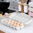 thumbnail image 1 of Rkxzt Egg Holder Refrigerator Egg Holder 12 Count Egg Storage Container Plastic Covered Egg Tray Dozen-Section Carrier Bin with Lid for Fridge Kitchen Home Egg Organizer for Refrigerator, 1 of 6