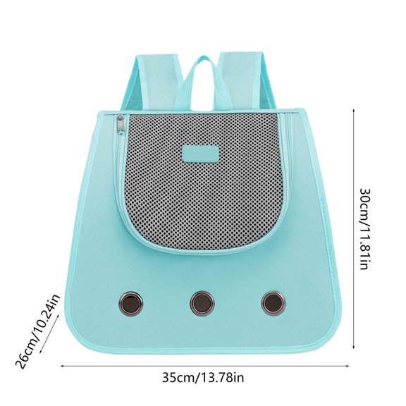 Rkxzt Fabric Cat Packet,Foldable Breathable Cat Backpack Carrier for Walking Outside Portable Nylon Pet Bag 13.78x11.81x10.24in,Other|Oxford Cloth,Blue