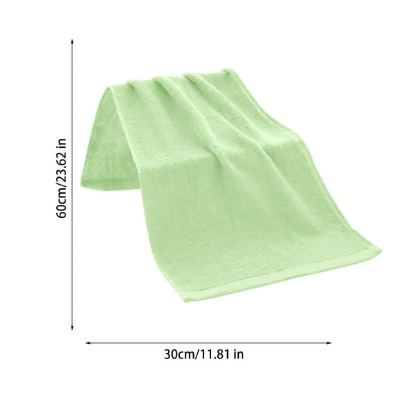 Rkxzt Face Towel,Bamboo Fiber Towel Set 5 Pack Soft Absorbent Face Wash Bath Towels 60x30cm,Washcloths|Cloth,Green