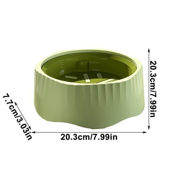 Rkxzt Feeding Bowl Slow Feed Dog Bowl Spill Proof Slip Resistant Pet Food Dish for Small Medium Large Dogs Puppies 7.99"Kitchen Dining