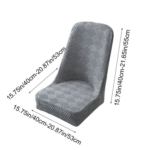 Rkxzt Flock Stools Cover Cover,Universal Half Round Chair Cover Cushion Backrest Elastic Dining Table Chair Cover 40x50cm Flock Fabric,Other
