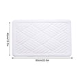thumbnail image 1 of Rkxzt Floor Mats Absorbent Non-slip Bathroom Floor Mat 40x60cm Polyester Foam Toilet Restroom Entrance Mat Small Size Home Textiles|Polyester,White, 1 of 8