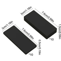 Rkxzt Foam Cushion 20 Piece Furniture Wall Protectors Foam Headboard Bumpers 7.6x3x0.5cm Anti-Collision Pads for Bed Frame Chair Legs Kitchen &