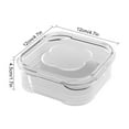 thumbnail image 1 of Rkxzt Food Box,Refrigerator Food Storage Container Meat Vegetable Organizer Box 1 Pack,Bento Boxes|Plastic,Lucency, 1 of 8