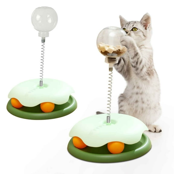 Rkxzt Food Leaking Ball Interactive Treat Dispenser for Cats and Dogs Slow Feeder Puzzle Toy with Weighted Base Leak Proof Design 1 Count Home