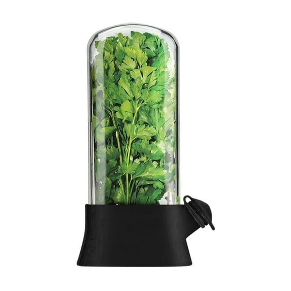 Rkxzt Fresh-Keeping Box,Herb Storage Container with Water Tank for Parsley Cilantro Mint Refrigerator Freshness Kitchen Gadget 1 Count,Kitchen Utensils