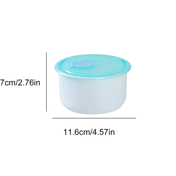 Rkxzt Fresh-Keeping Storage Box,Plastic Food Storage Container with Flip Lid for Cheese Butter Fruit Spices 4.57x2.76x2.76in Blue 1-Pack,Kitchen Storage