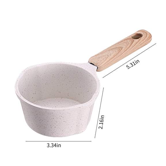 Rkxzt Frying Pan Nonstick Saucepan Pot with Removable Handle 9.25 Inch 1.5 Quart Oven Safe Dishwasher Safe Milk Soup Cooking Pan for Stovetops Kitchen &