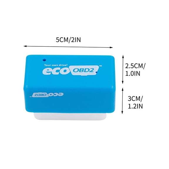 Rkxzt Fuel Economizer 3PC EcoOBD2 Economy Tuning Box Chip OBD2 Plug and Play Fuel Saver for Benzine Cars Home Garden
