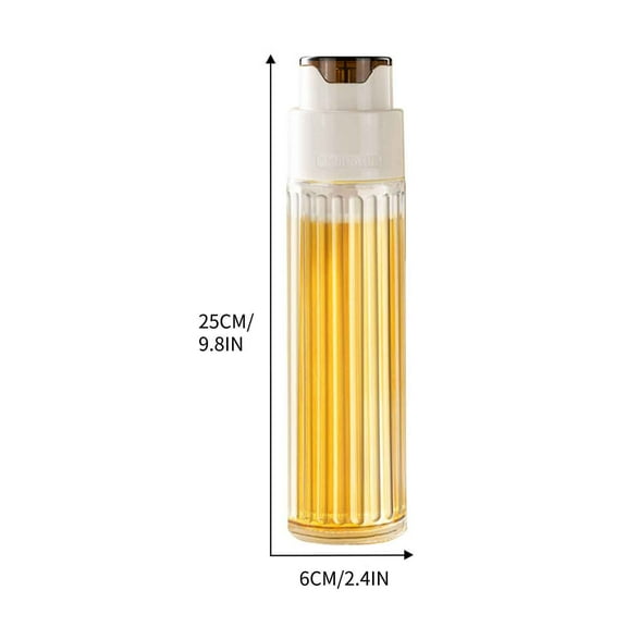Rkxzt Glass Oil Bottle Glass Gravity Oil Dispenser Bottle Leak Proof 500ml Automatic Pump Kitchen Olive Vinegar Soy Sauce Container Kitchen