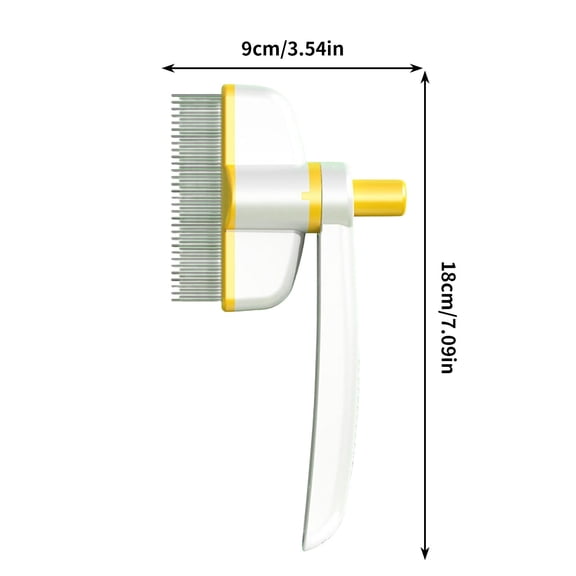 Rkxzt Hair Remover Pet Hair Removal Comb with 360 Degree Rotation and Self Cleaning Button for Cats Short Long Hair Grooming Brush Household