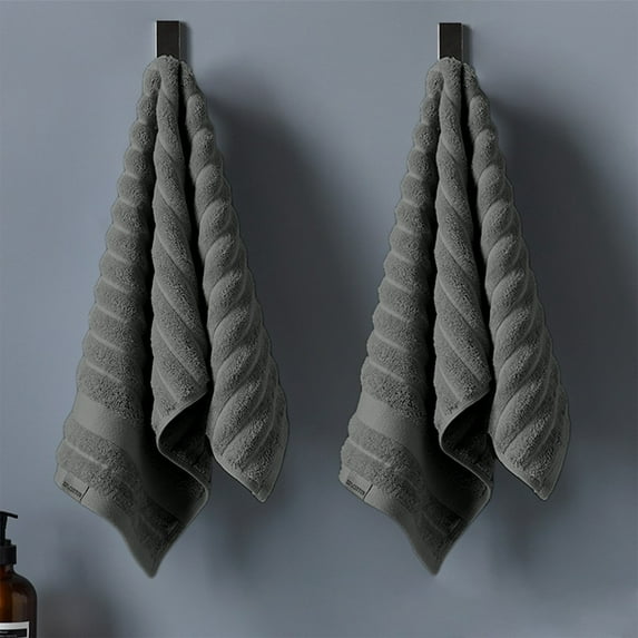 Rkxzt Home Pure Cotton Bath Towels,Classic Wavy-Stripes Towel,Soft Textured and Super Absorbent Hotel Bath Towel